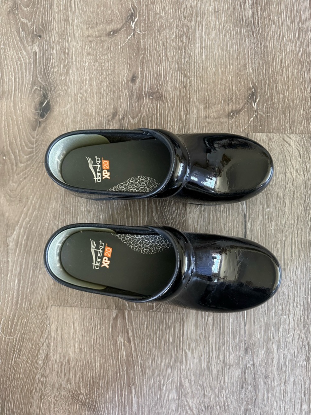 Dansko Professional Black Patent Leather Slip-On Clogs - Picture 3 of 6